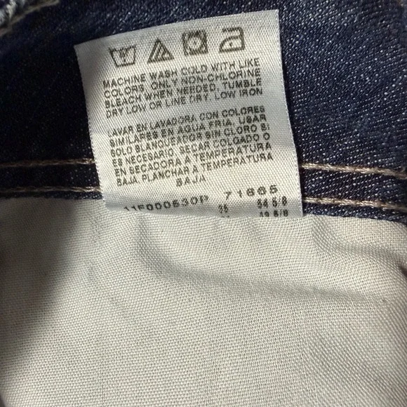 Riders by Lee Womens 18W L Dark Wash High Rise Straight Leg Jeans Stretch EUC - Picture 6 of 10